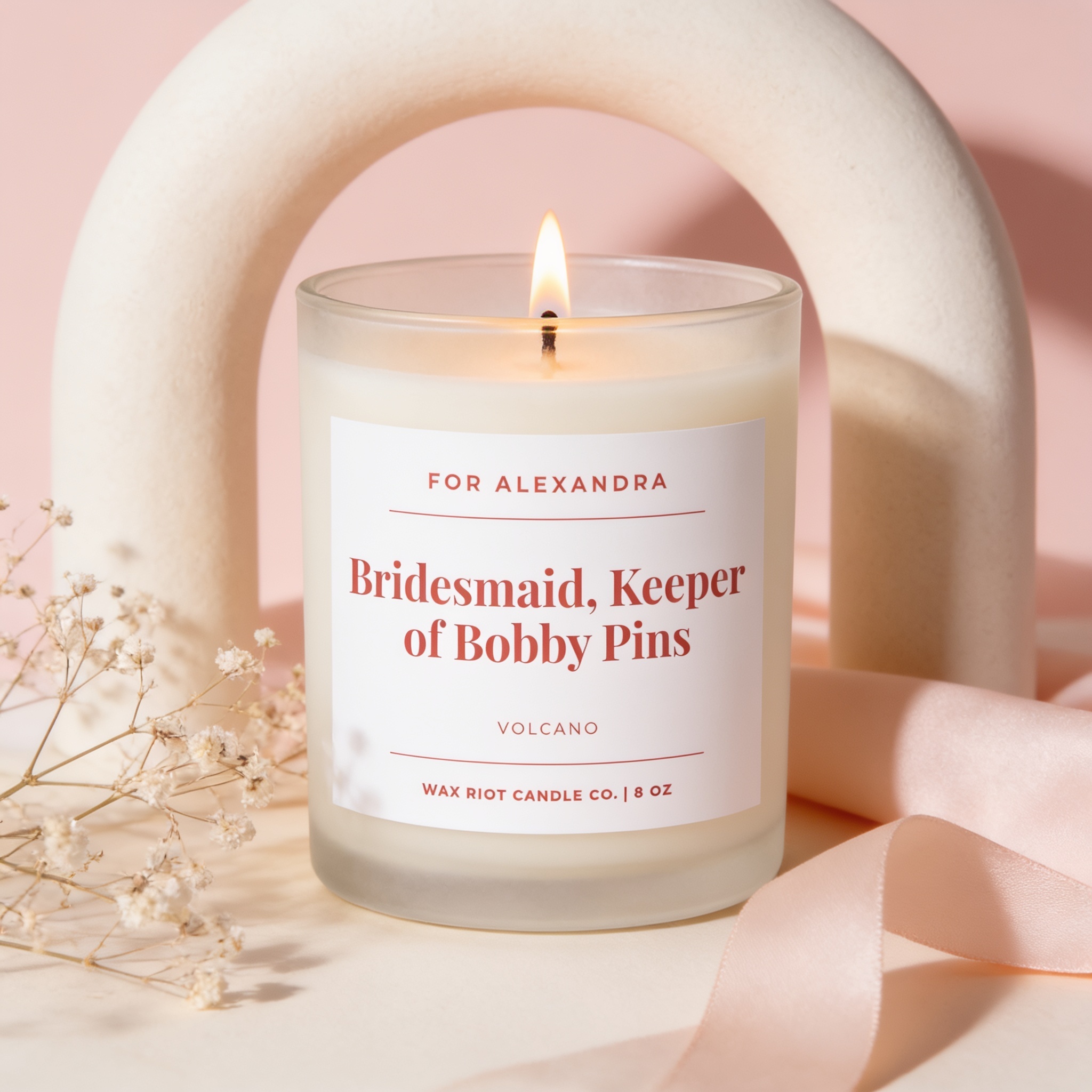 Bridesmaid Proposal Candle, Personalized Bridesmaid Gift, Will You Be My Bridesmaid