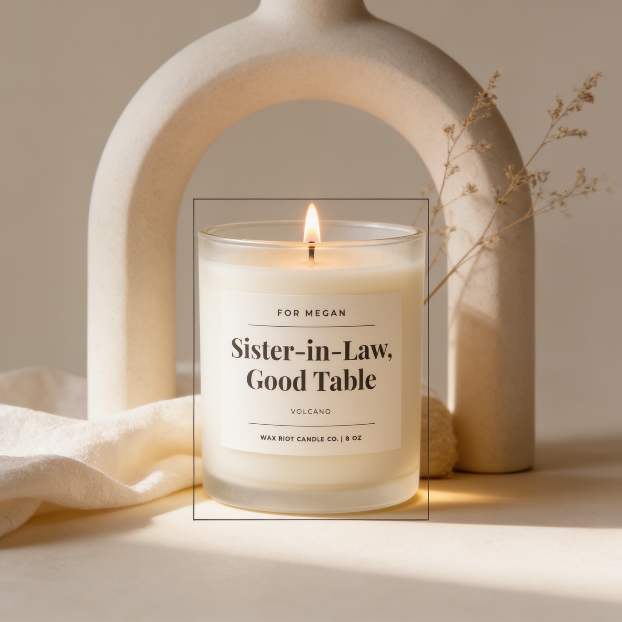 Sister in Law Wedding Gift Candle, Funny Sister in Law Gift, Personalized Gift from Bride, Future Sister in Law