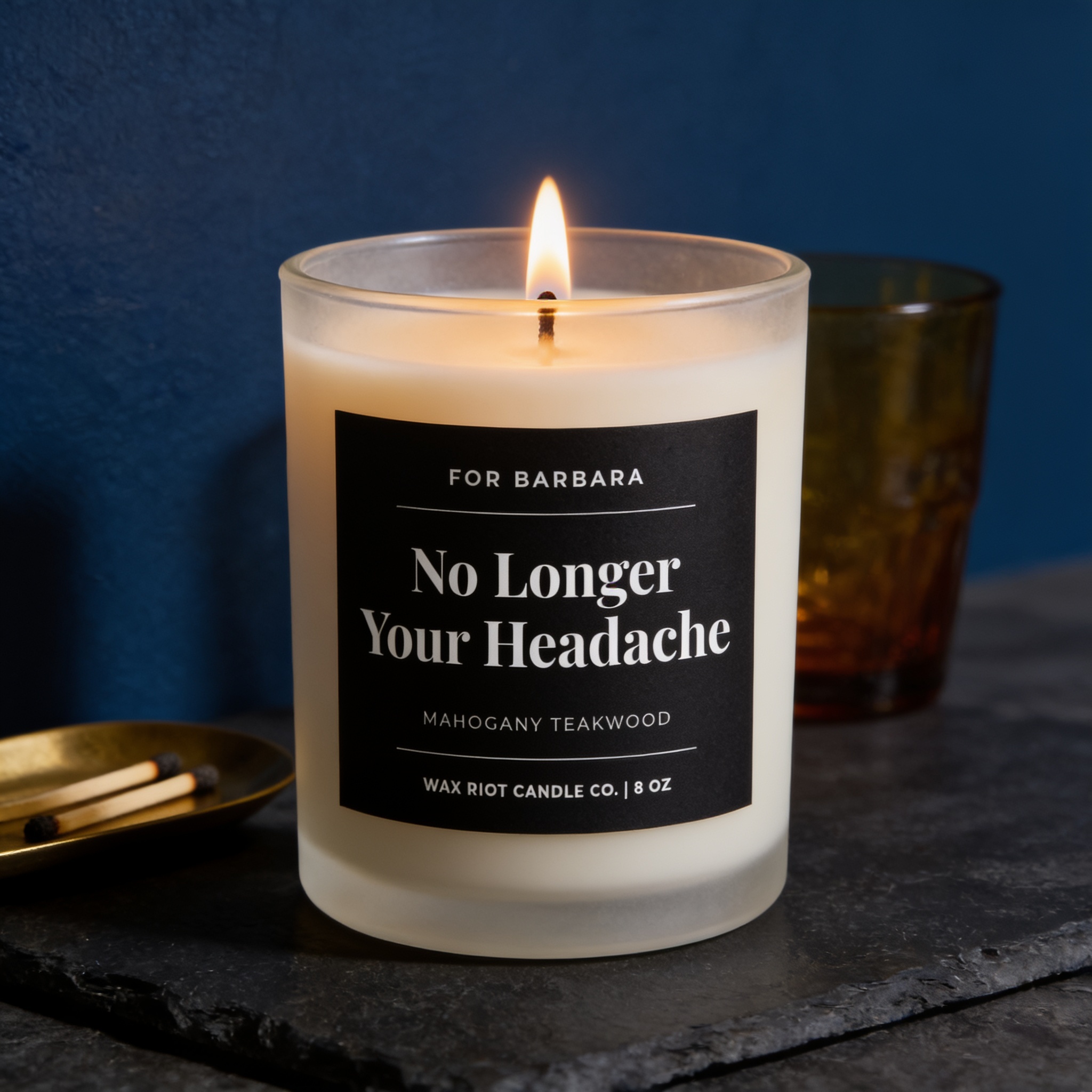 Retirement Gift Candle, Funny Personalized Retirement Gift for Coworker, Boss or Colleague, Office Farewell Gift